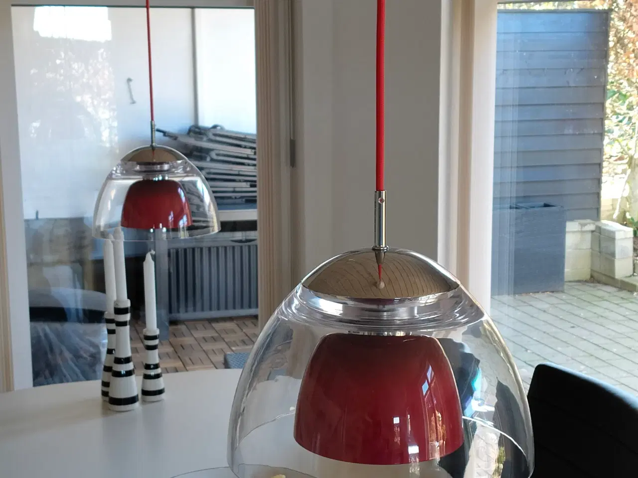 Billede 1 - 2 stk. spisebordslamper ø 25.