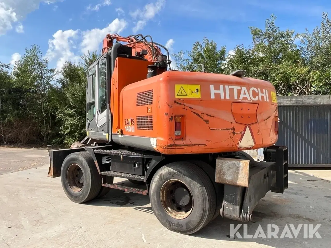 Billede 4 - Materielhåndteringsmaskine Hitachi Zx140W-3 med sortergrab