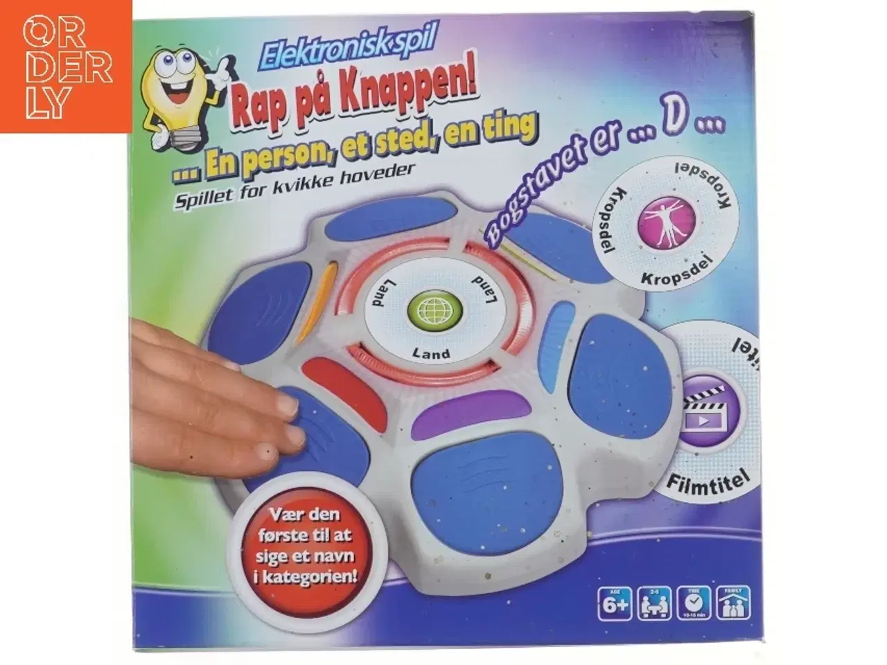 Billede 1 - Elektronisk spil 'Rap på Knappen' (str. 27x27 cm)