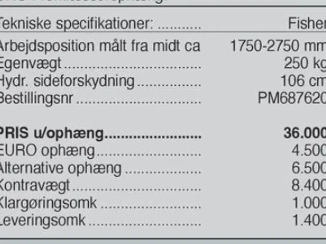 Billede 8 - SaMASZ Fisher Hydraulisk Arm
