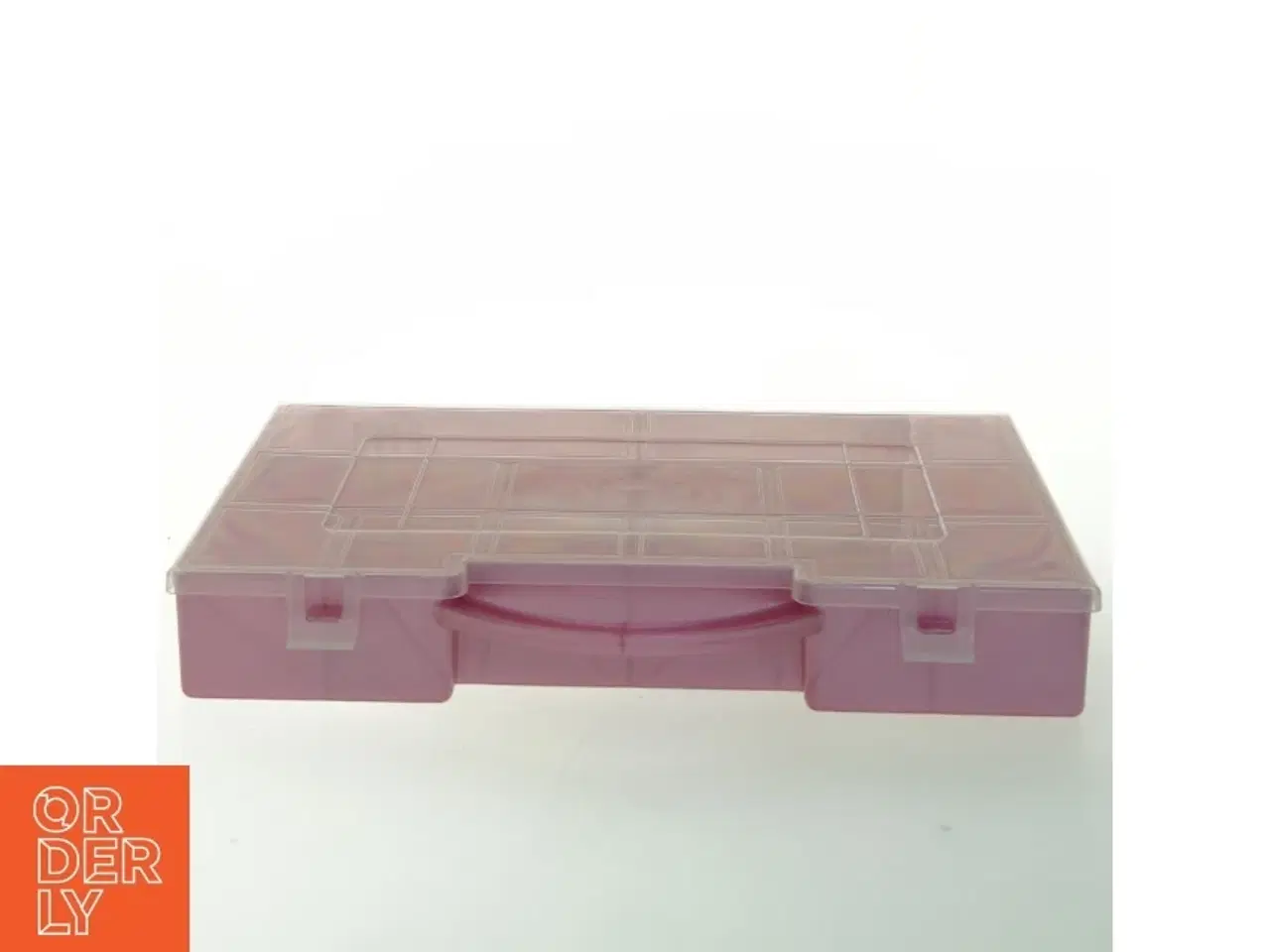 Billede 1 - Plastik opbevaringsboks med rum (str. 27,5 x 18 cm)