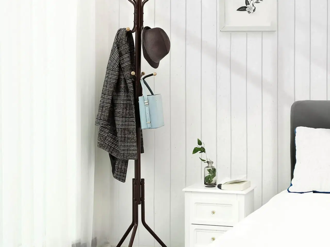 Billede 4 - Stumtjener metal garderobestativ, 182 cm, sort