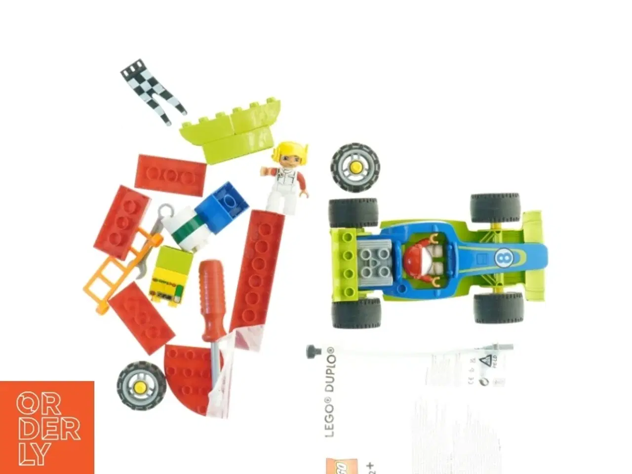 Billede 1 - LEGO Duplo Racerbil og Figur fra LEGO (str. Bil 20 cm)