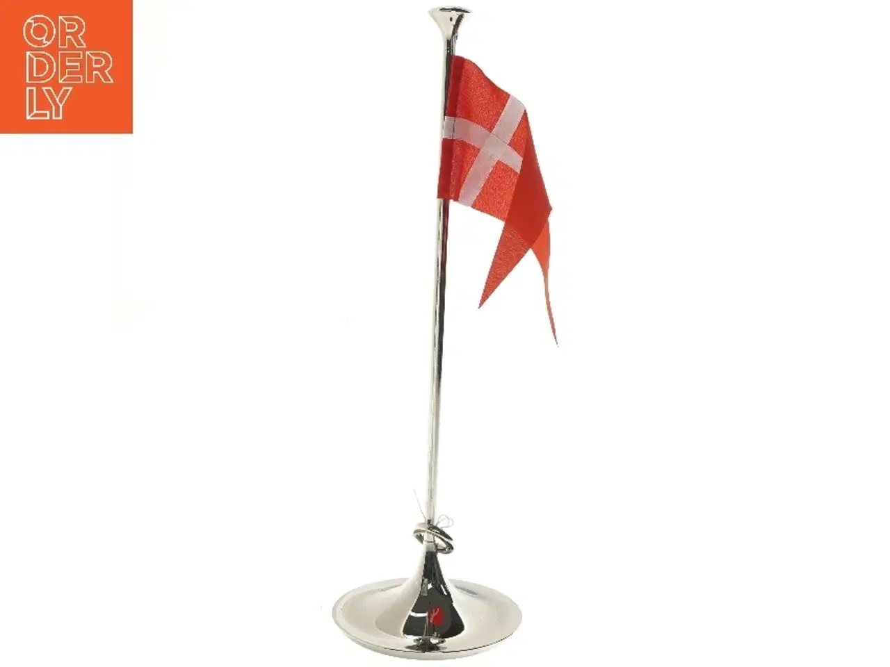 Billede 1 - Georg Jensen flagstang med dannebrog fra Georg Jensen (str. 39 cm)
