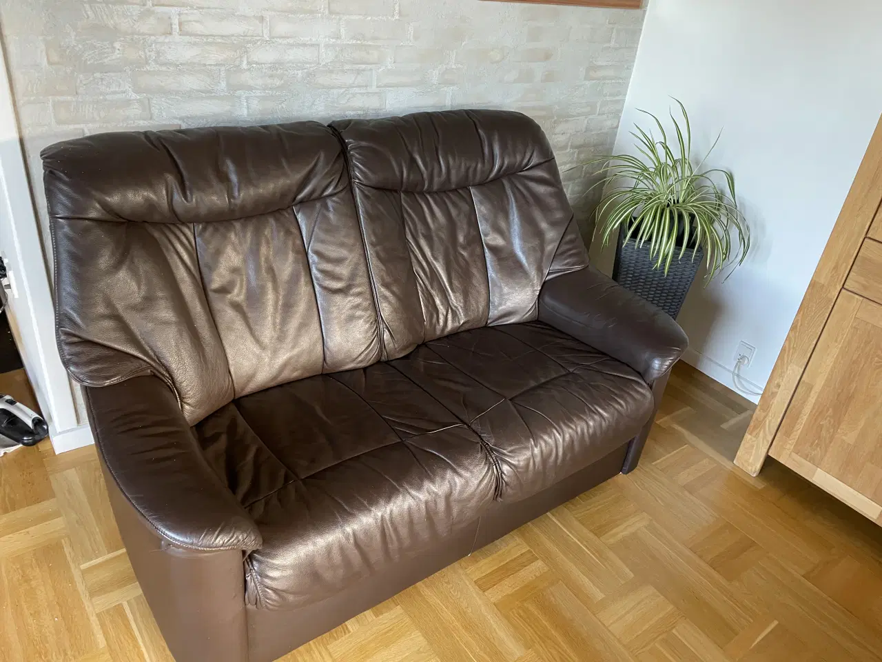 Billede 4 - Komplet Hjort Knudsen læderstue 1 stk StressLes 