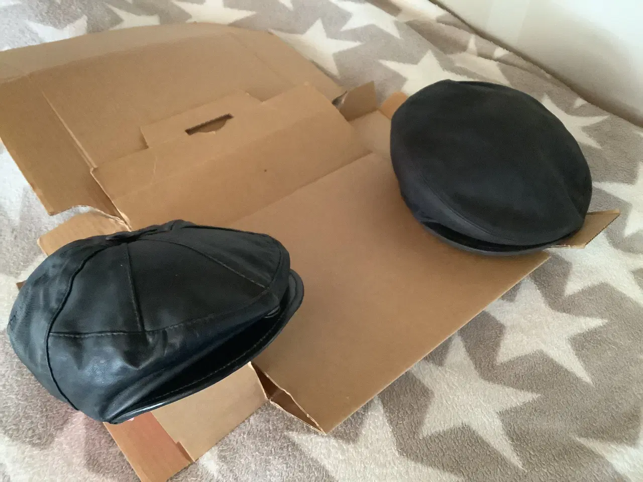 Billede 2 - Læder herre kasketter