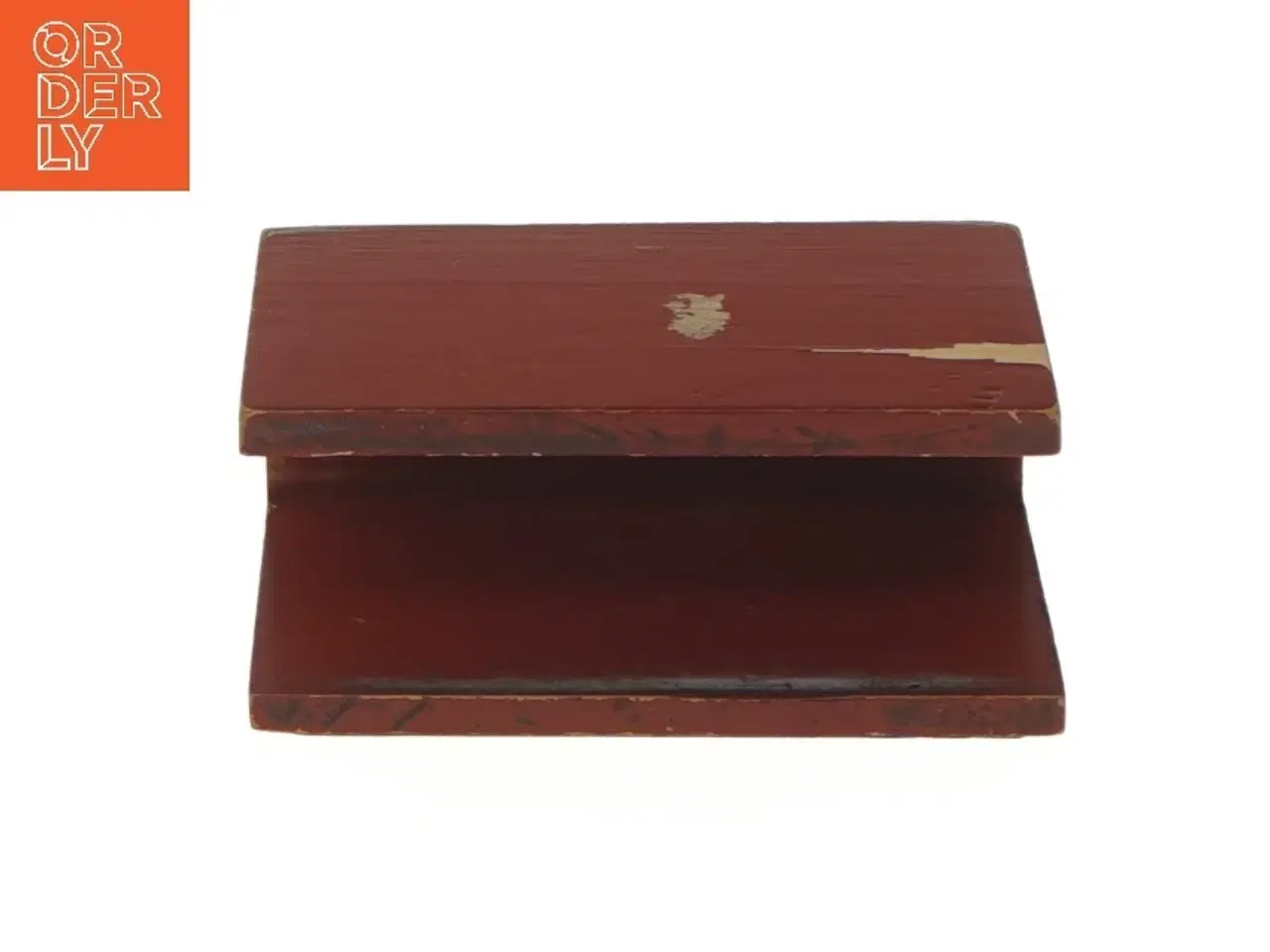 Billede 4 - Vintage serviet-holder i smuk udskåret træ (str. 10,5x7,5x4,5 cm)