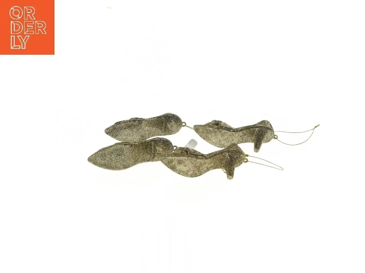 Billede 3 - Glitrende sko julepynt (str. 9 cm)