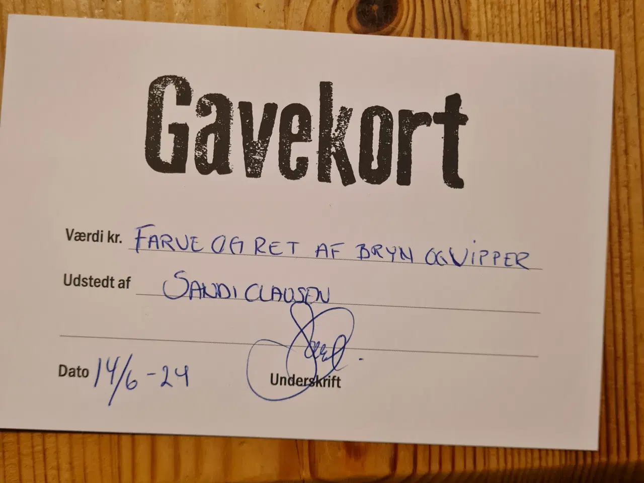 Billede 2 - Gavekort  