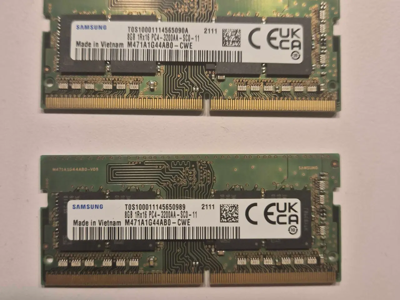 Billede 1 - Samsung 16GB DDR4 3200MHz 2x8GB Laptop RAM