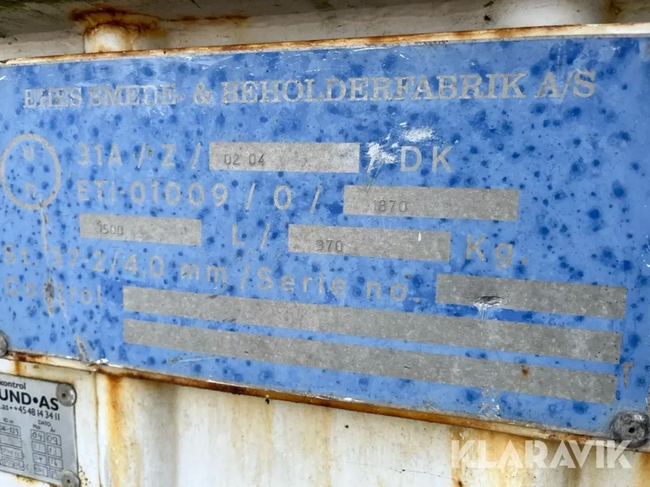 Billede 5 - Tank i container Zøllner 1500liter