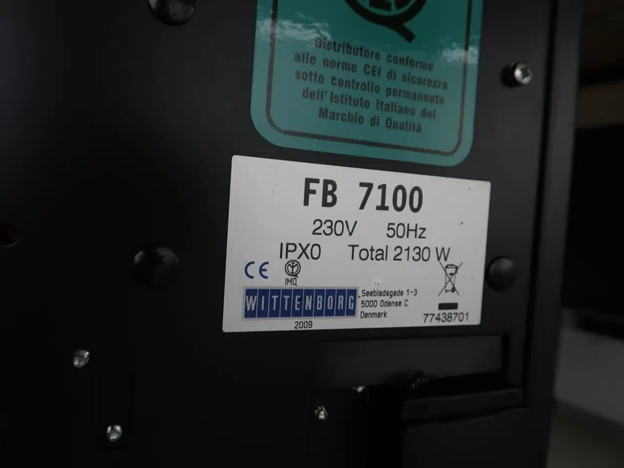 Billede 5 - Kaffemaskine WITTENBORG FB 7100