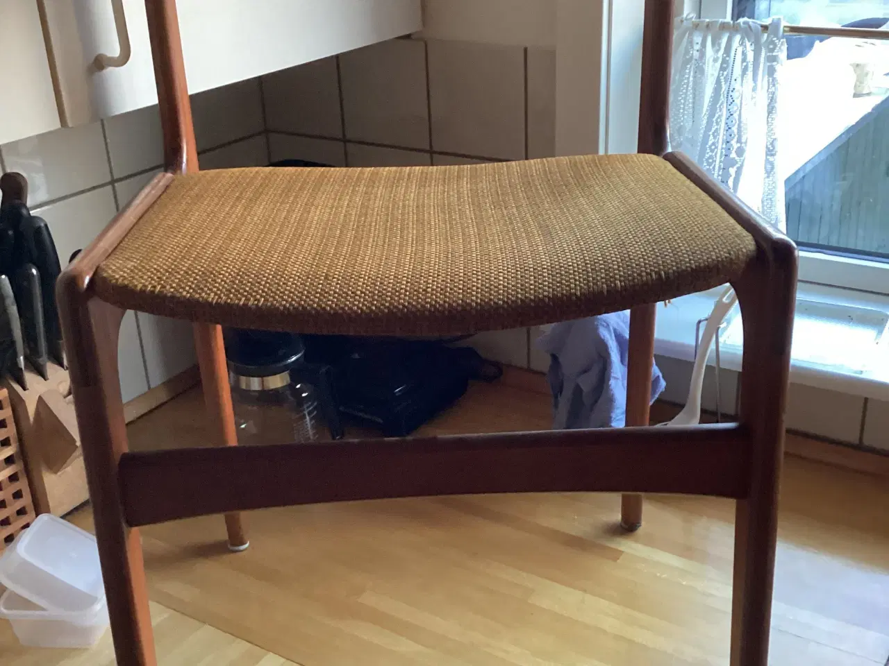 Billede 1 - Spisestole 2 stk teak træ