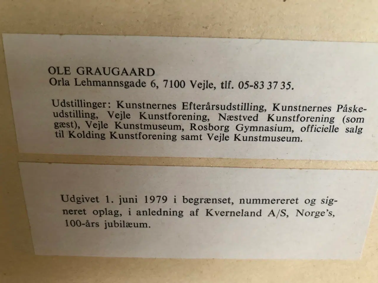 Billede 4 - Litografi af 