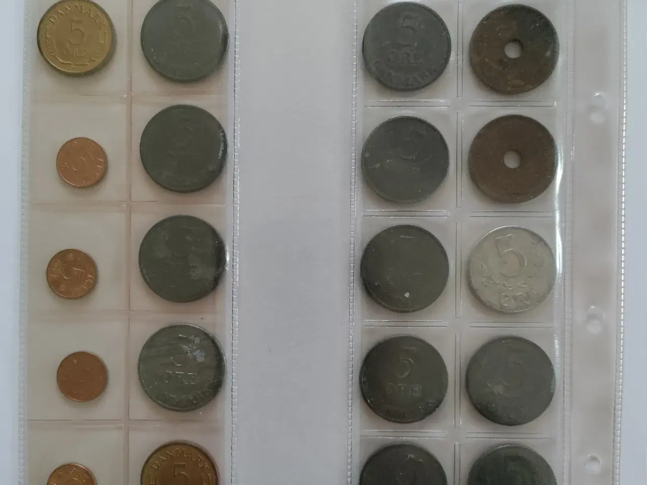 Billede 1 - Danmark 24 stk. forskellige 5 ører