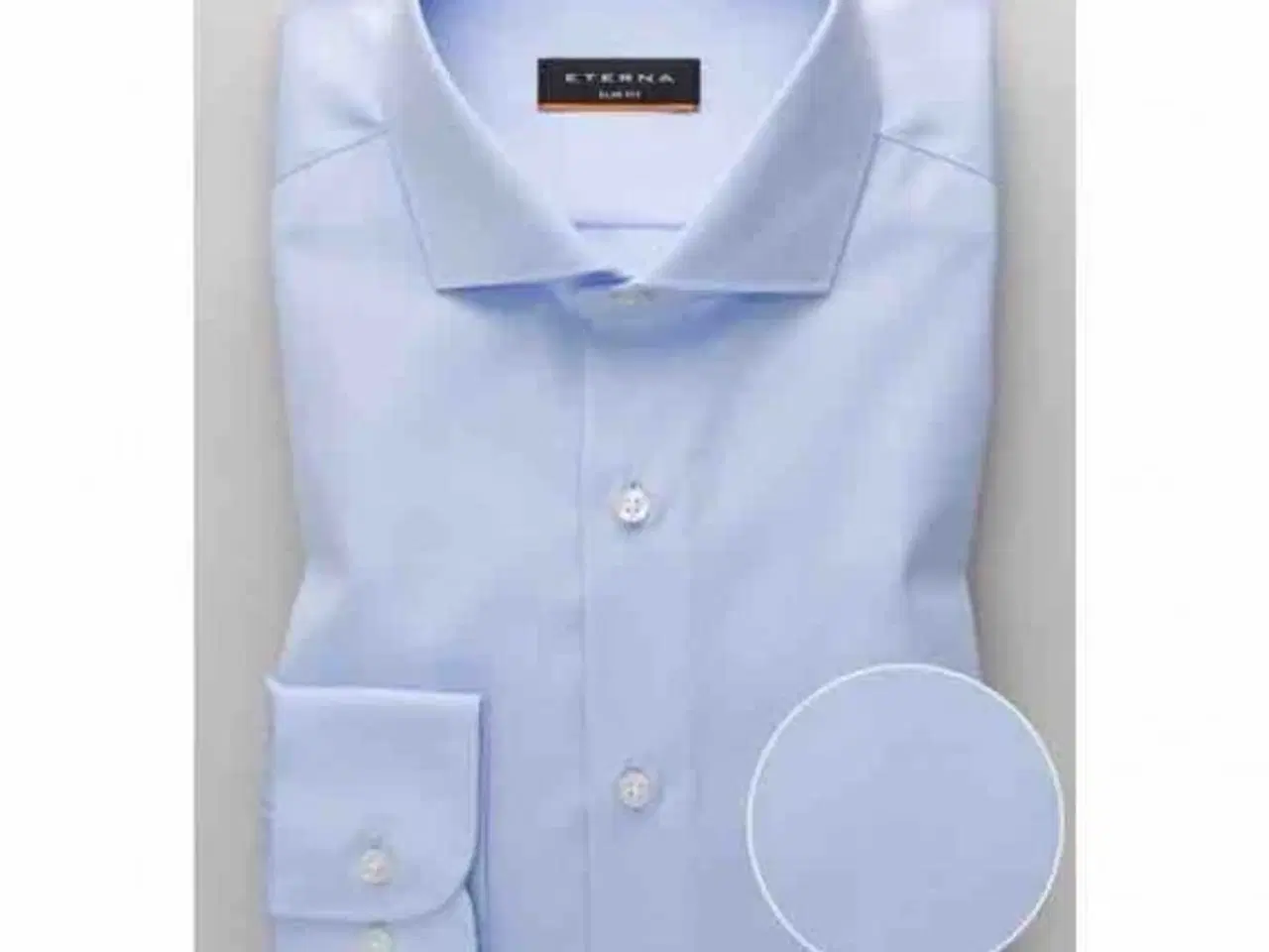 Billede 3 - Eterna blå skjorter i slimfit 