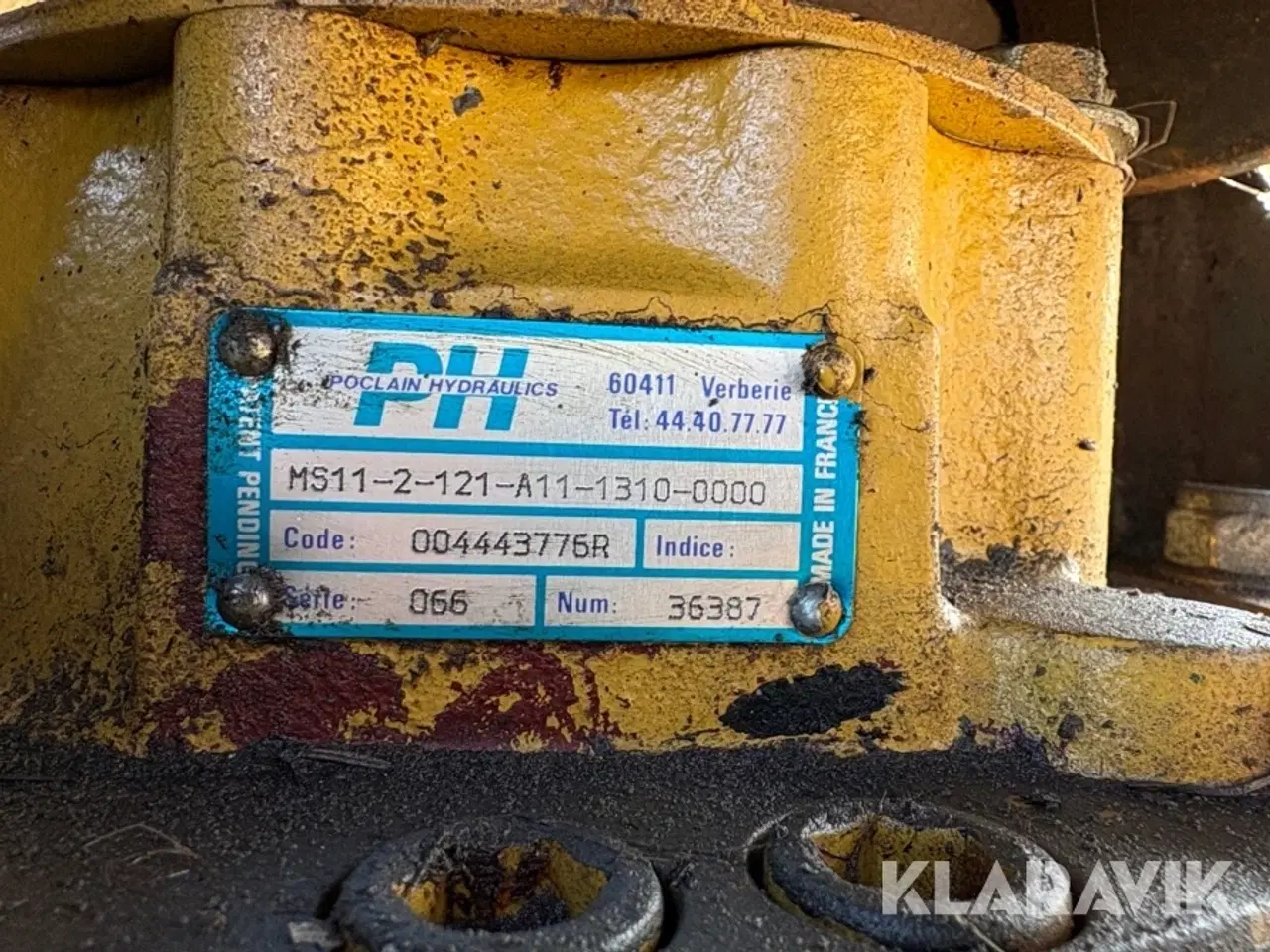 Billede 5 - Hydraulisk borehoved med bor PH - Poclain hydraulics