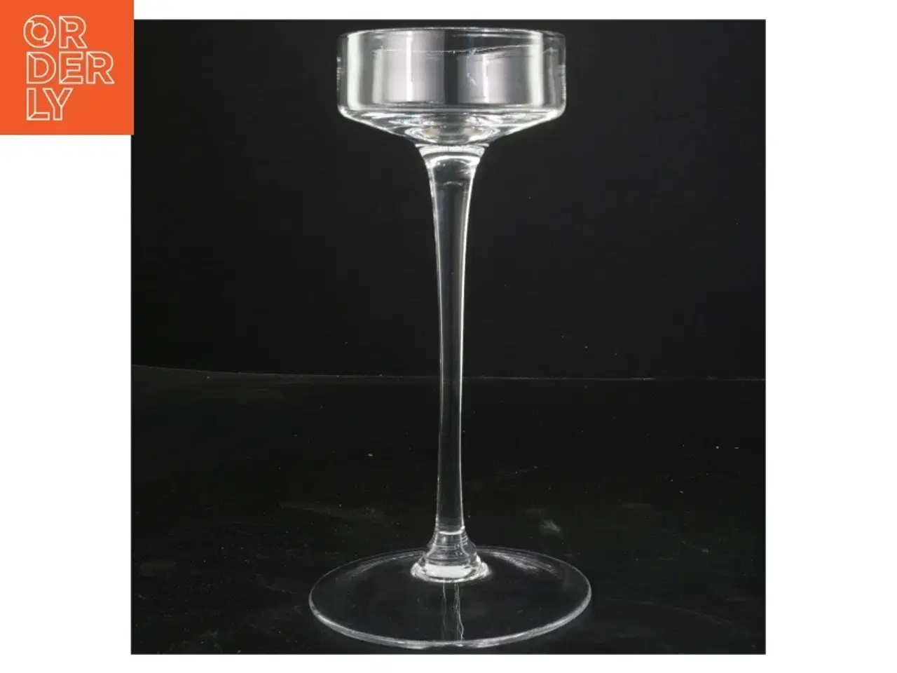 Billede 1 - Glas lysestage fra Partylite (str. 22,5 cm)