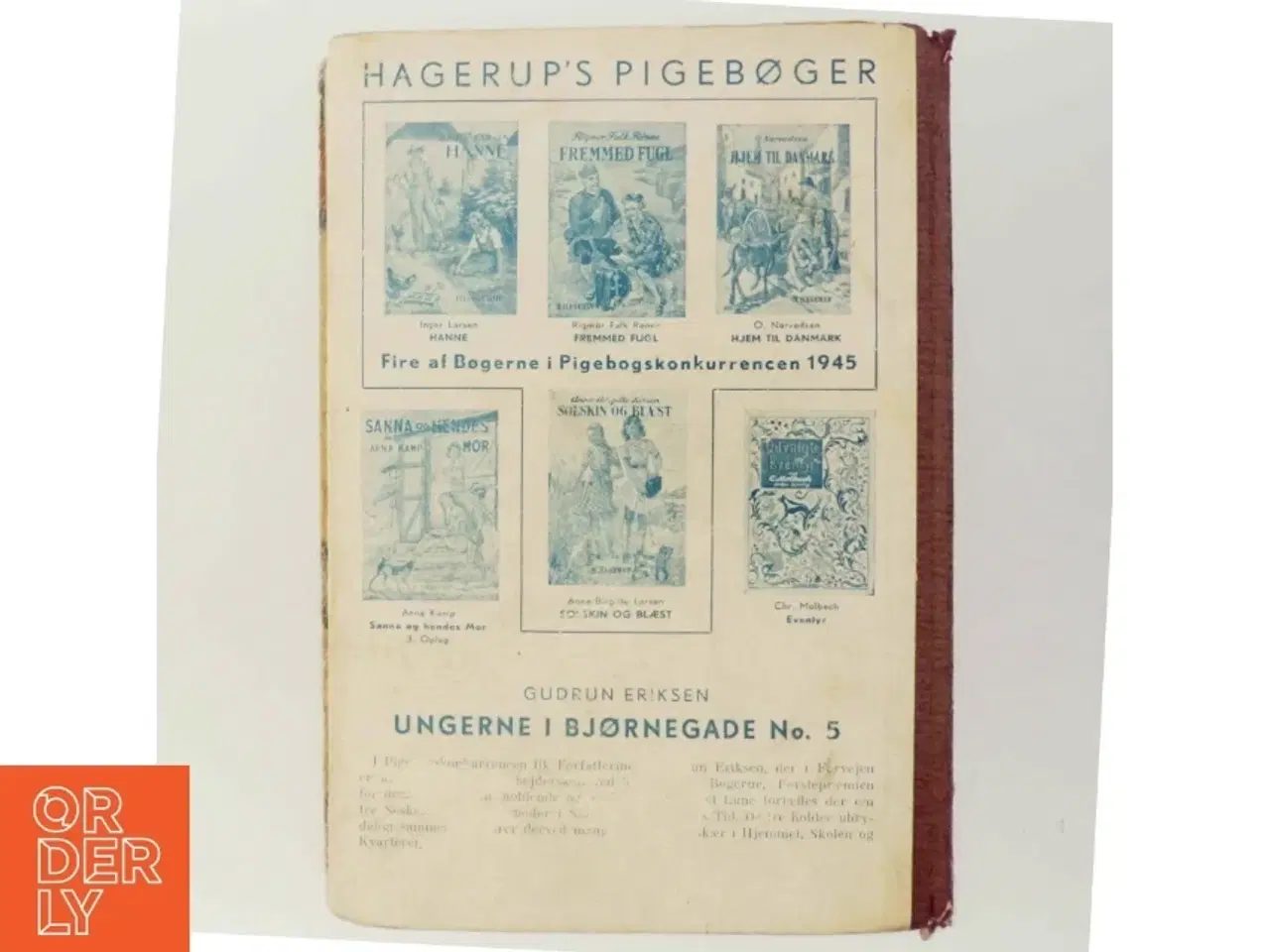 Billede 3 - Gudrun Eriksen &#39;Ungerne i Bjørnegade No. 5&#39; Bog fra Hagerup