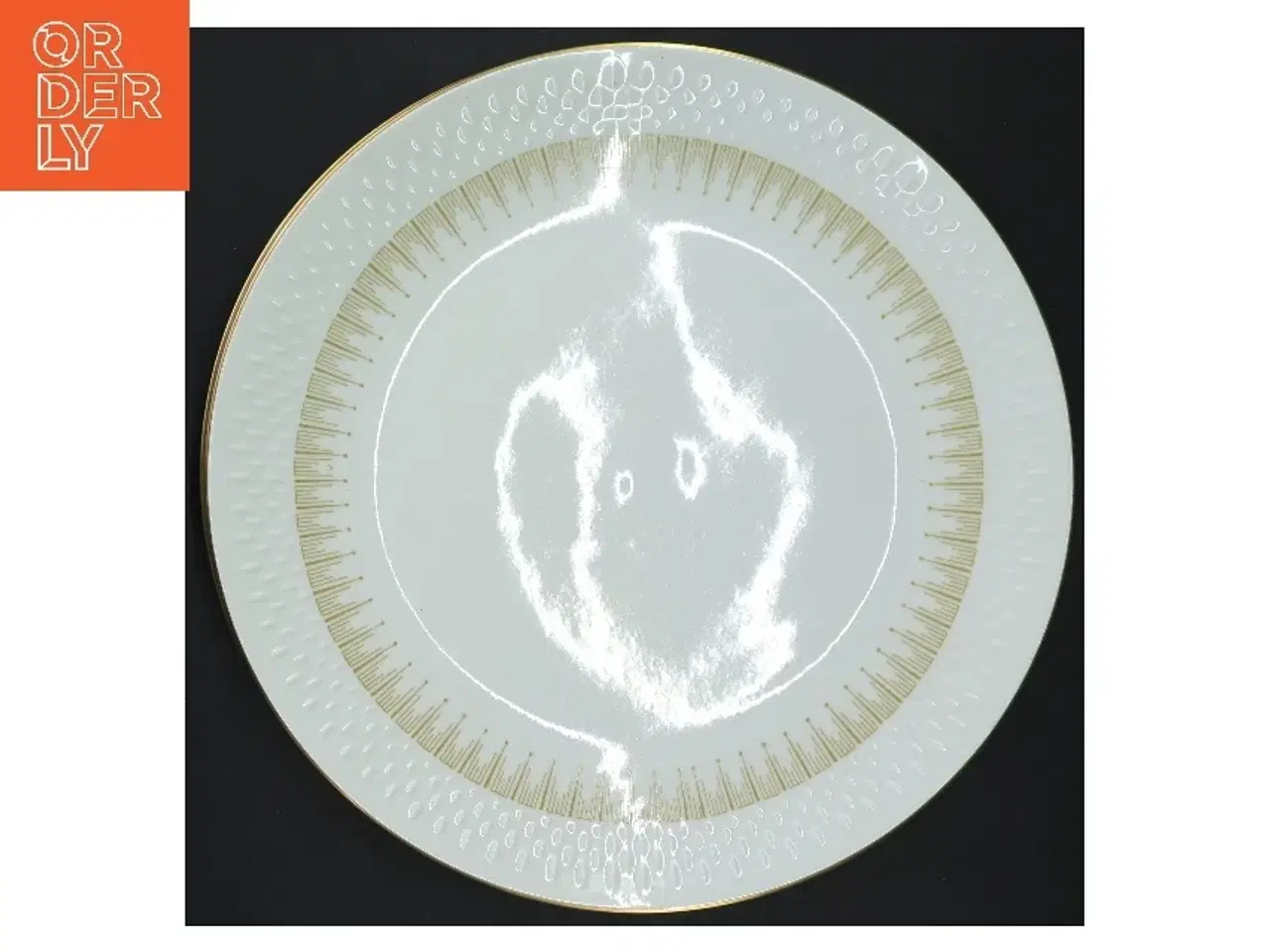 Billede 3 - Porcelænstallerkener med guld detaljer fra Bavaria (str. 2 styk, ø 25 cm)