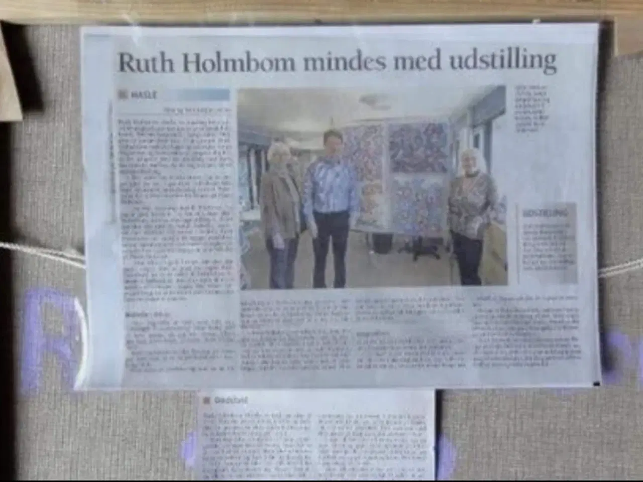 Billede 4 - Maleri Ruth Holmbom Bornholm