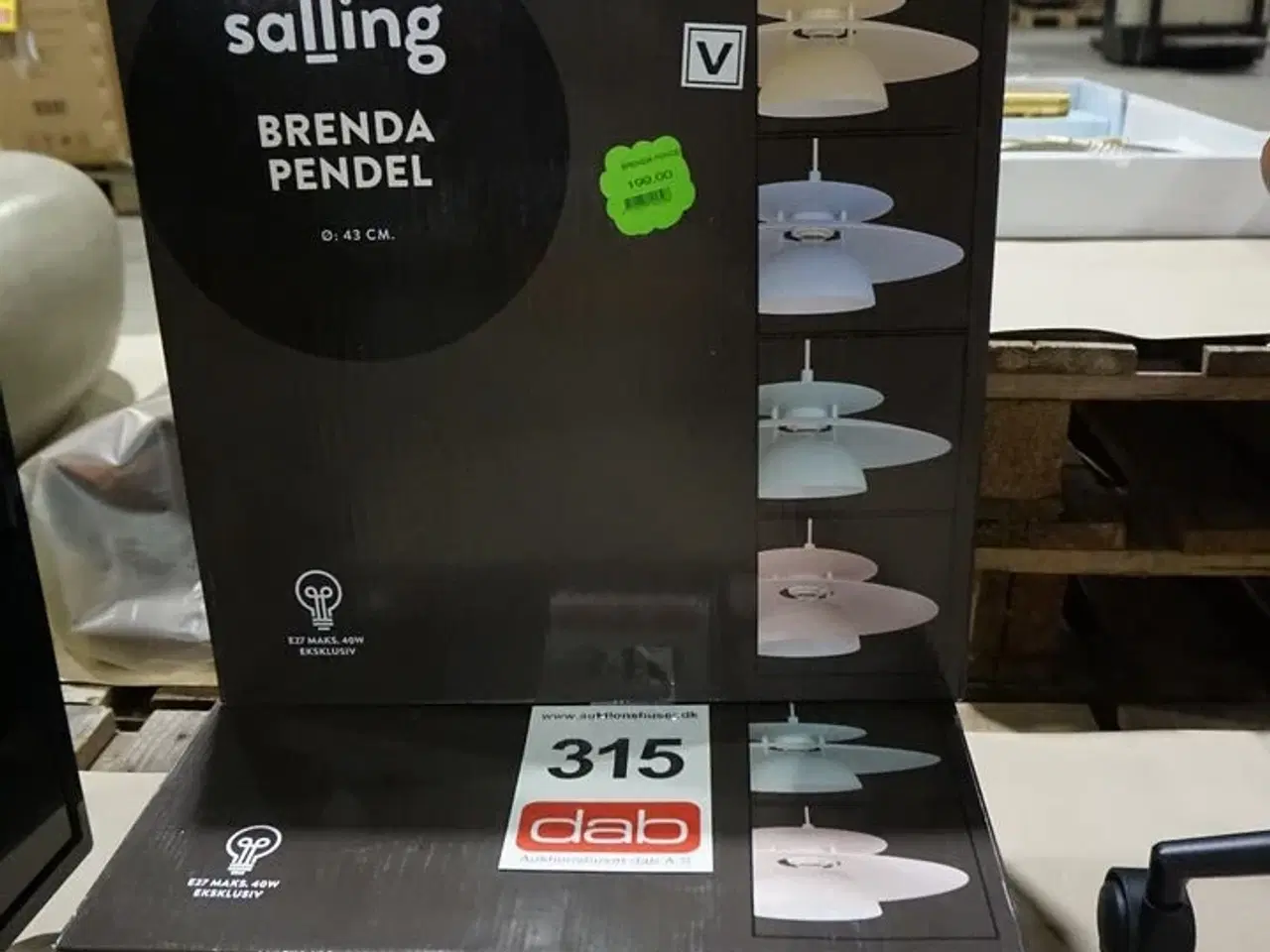 Billede 2 - 2 stk Eglo Brenda Pendel ∅ 43cm Pastelgul