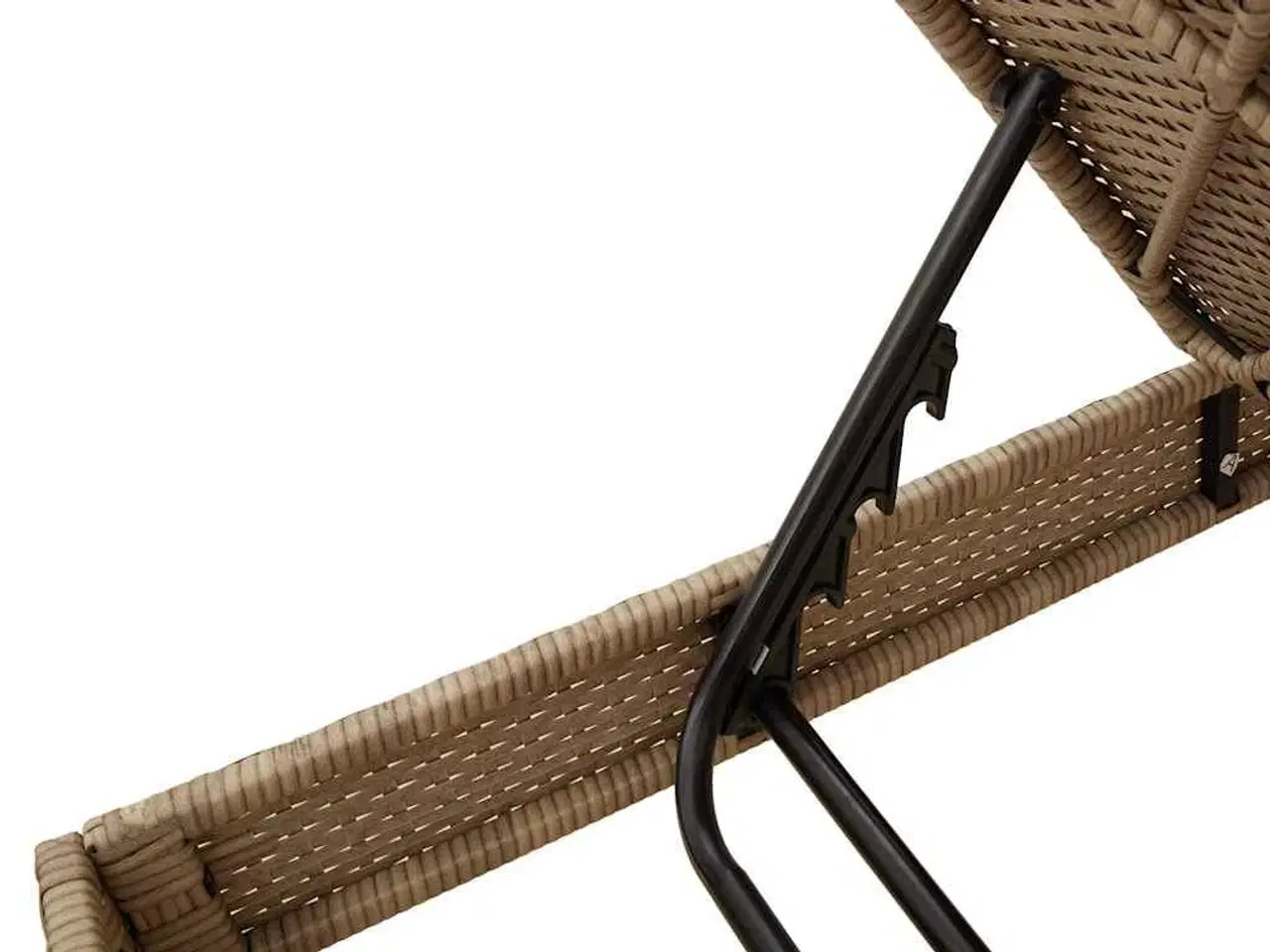 Billede 9 - Liggestol med hynde 55x200x44 cm polyrattan beige