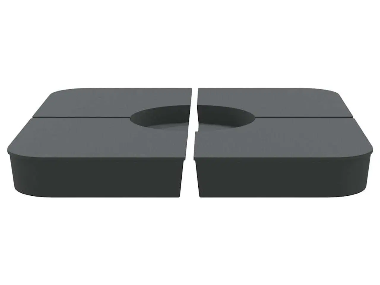 Billede 4 - 4 dele parasolbund til parasolfod 100 kg PP