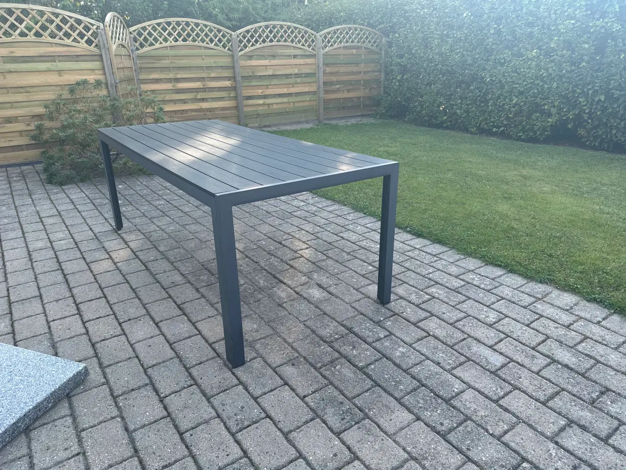 Billede 2 - Havebord non wood sort antracitgråt aluminium stel