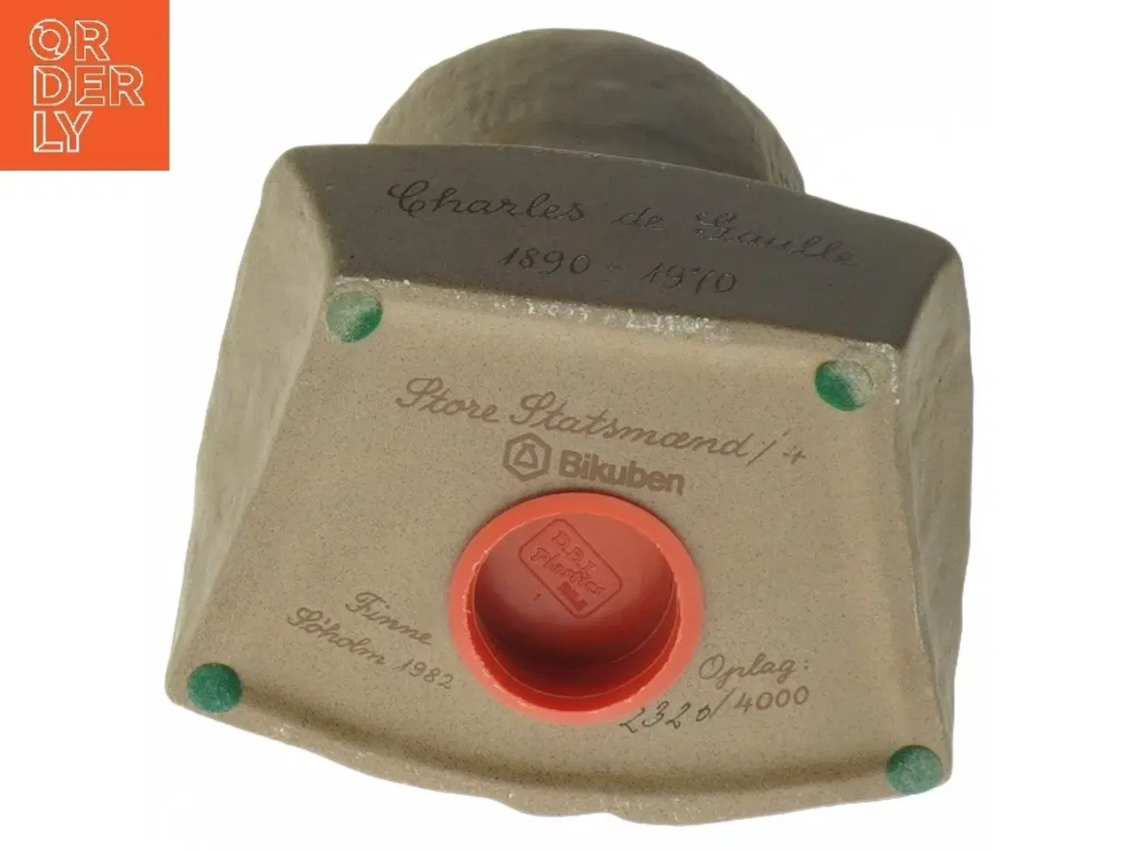 Billede 2 - Keramik sparebøsse fra Bikuben (str. 11x18x14 cm)af Charles de Gaulle