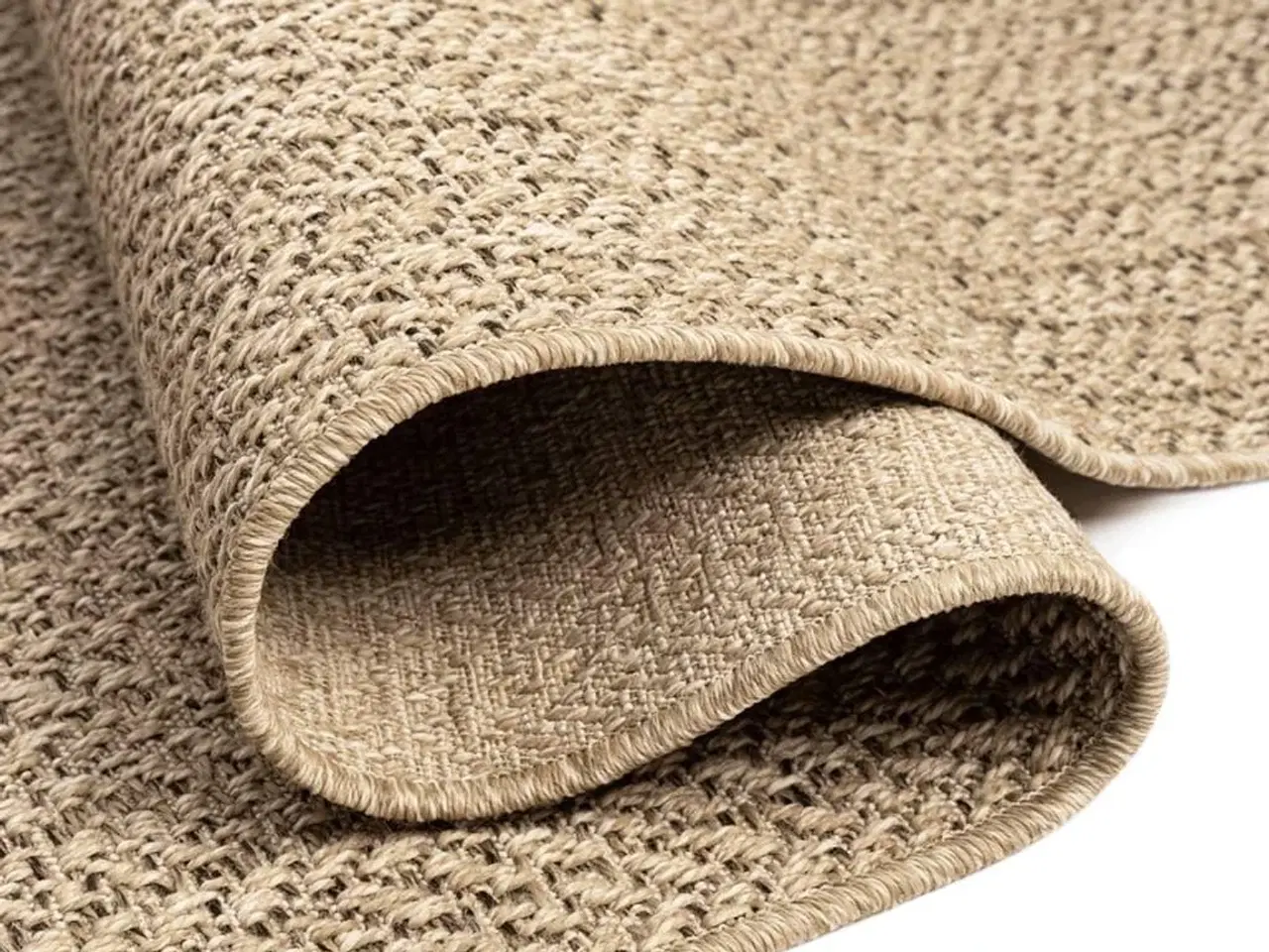 Billede 5 - Gulvtæppe ZIZUR 140x200 cm jute-look indendørs og udendørs