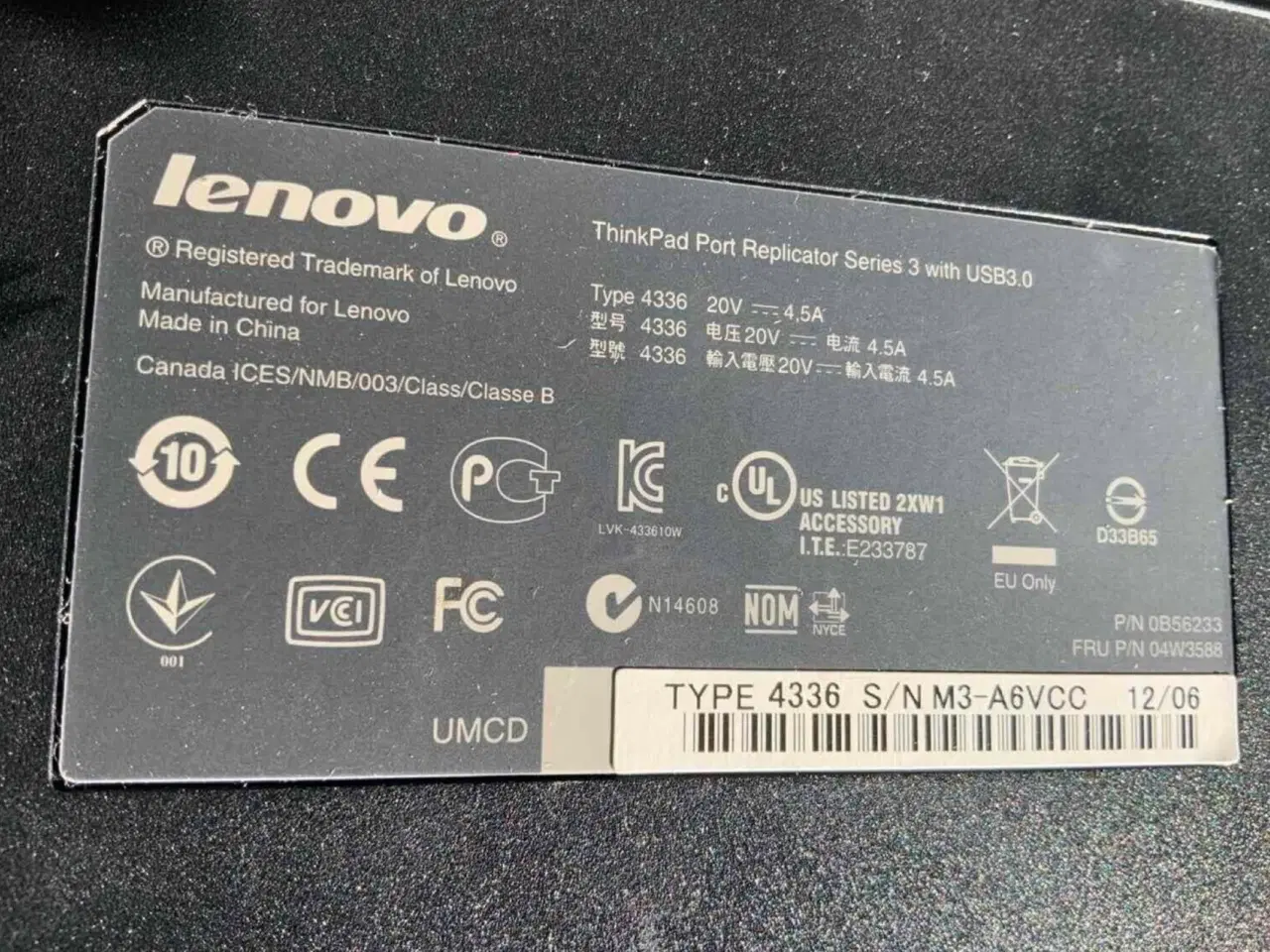 Billede 2 - Lenovo ThinkPad Portreplikator Series 3 med USB3.0