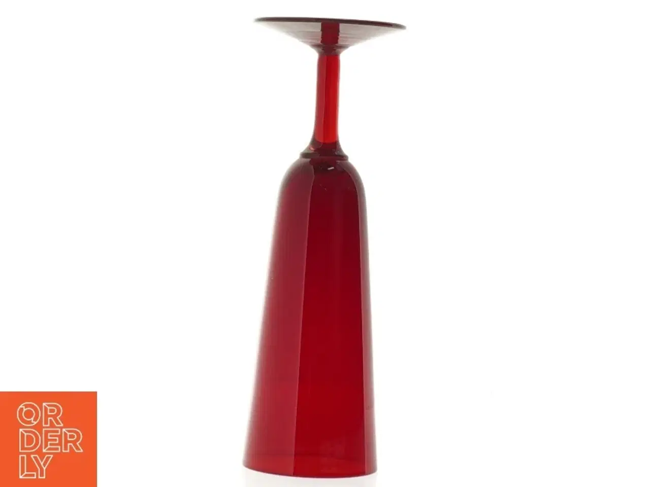 Billede 4 - Rødt champagne glas (str. 18 cm)