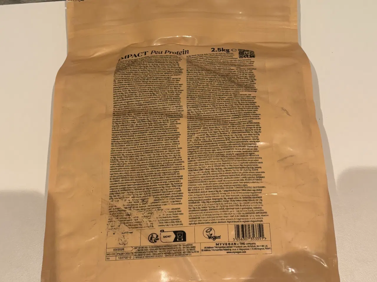 Billede 2 - MyVegan Pea protein 2,5 kg