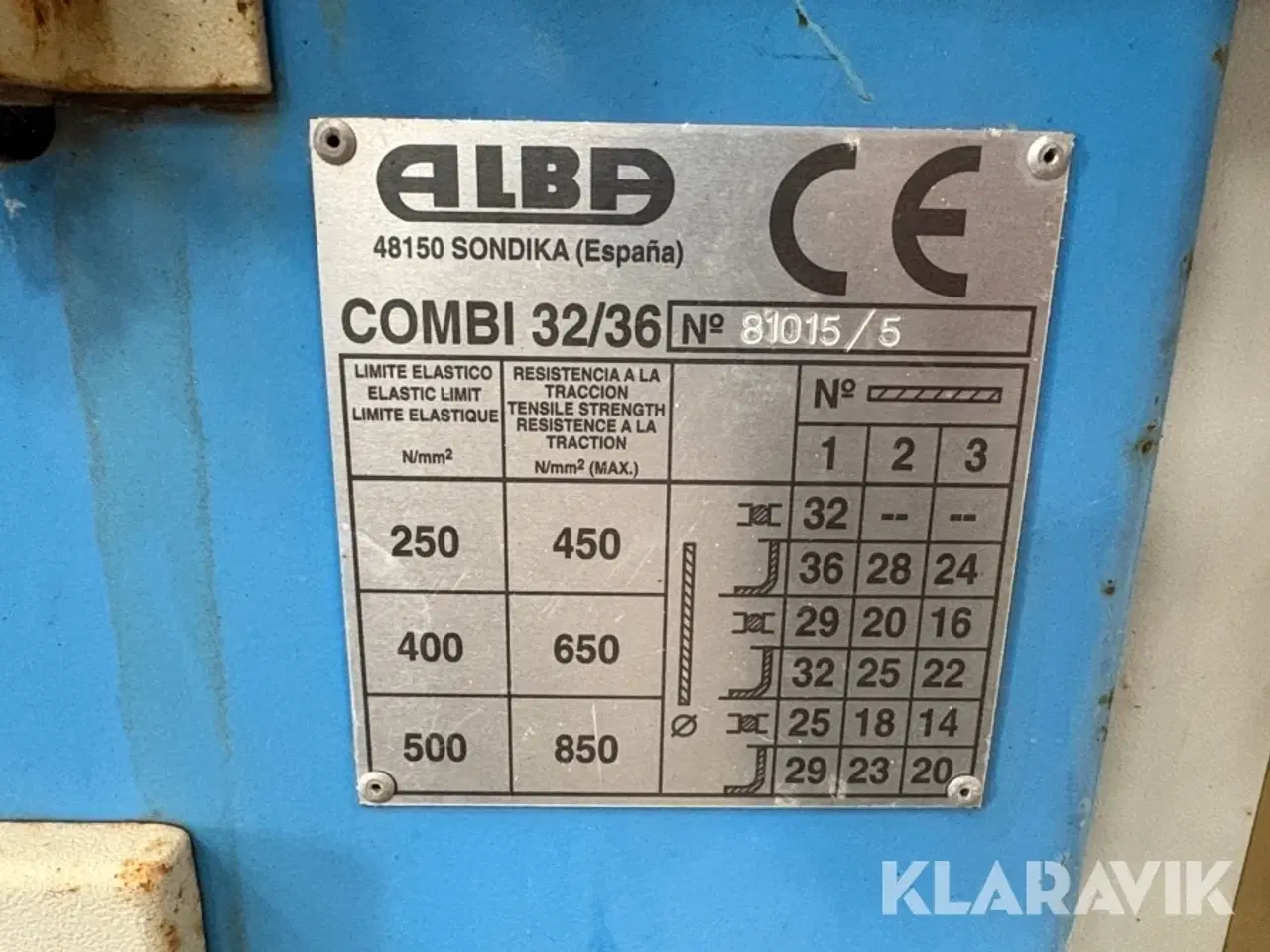 Billede 5 - Bukkemaskine Alba Combi 32/36