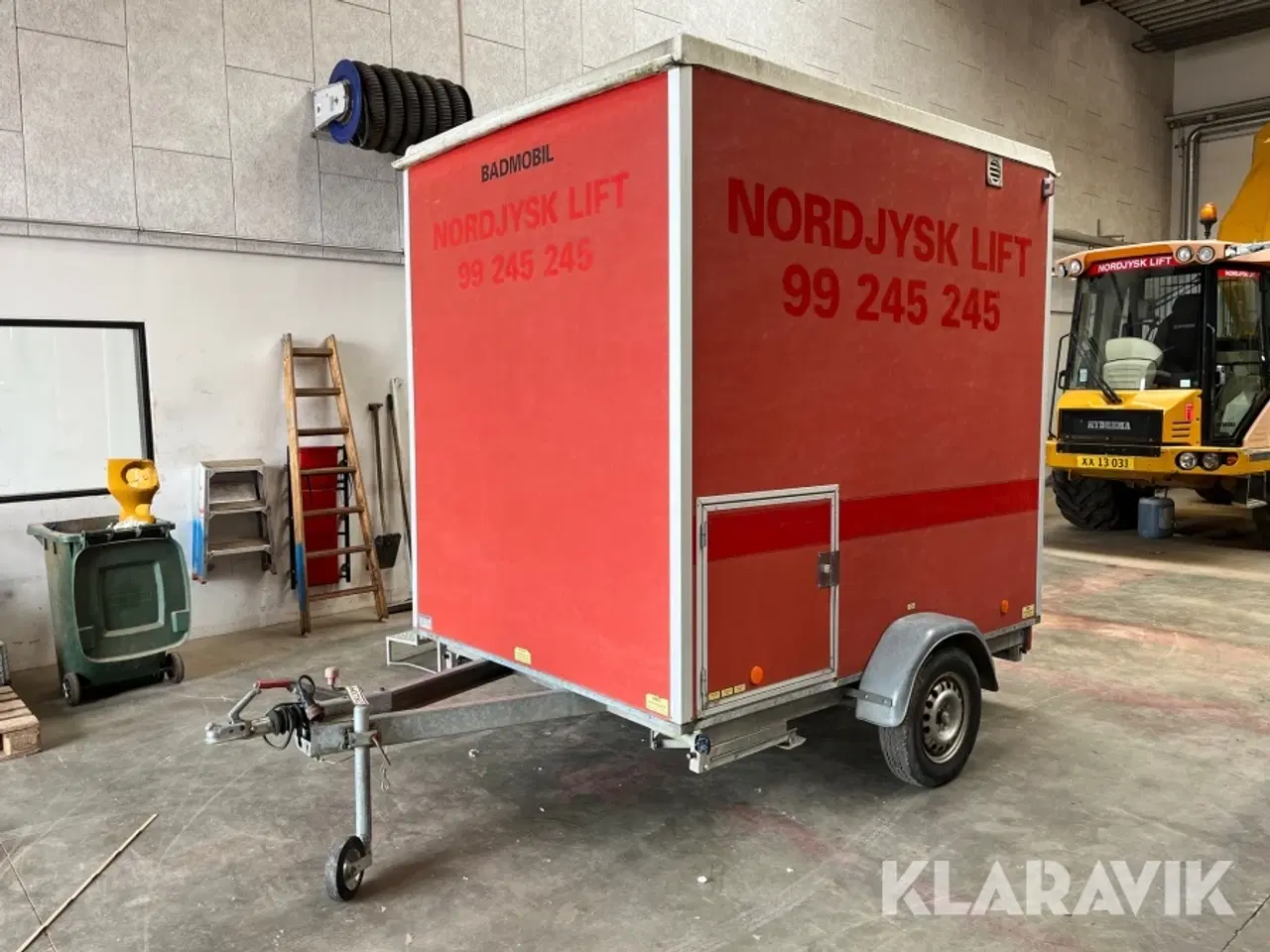 Billede 1 - Toilet- og badeskure Scanvogn Badmobil 750kg