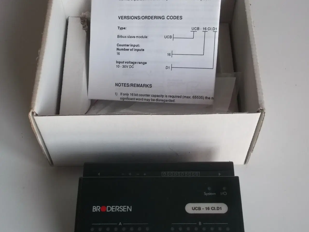 Billede 1 - Brodersen Controls Bitbus Counter modul 16DI