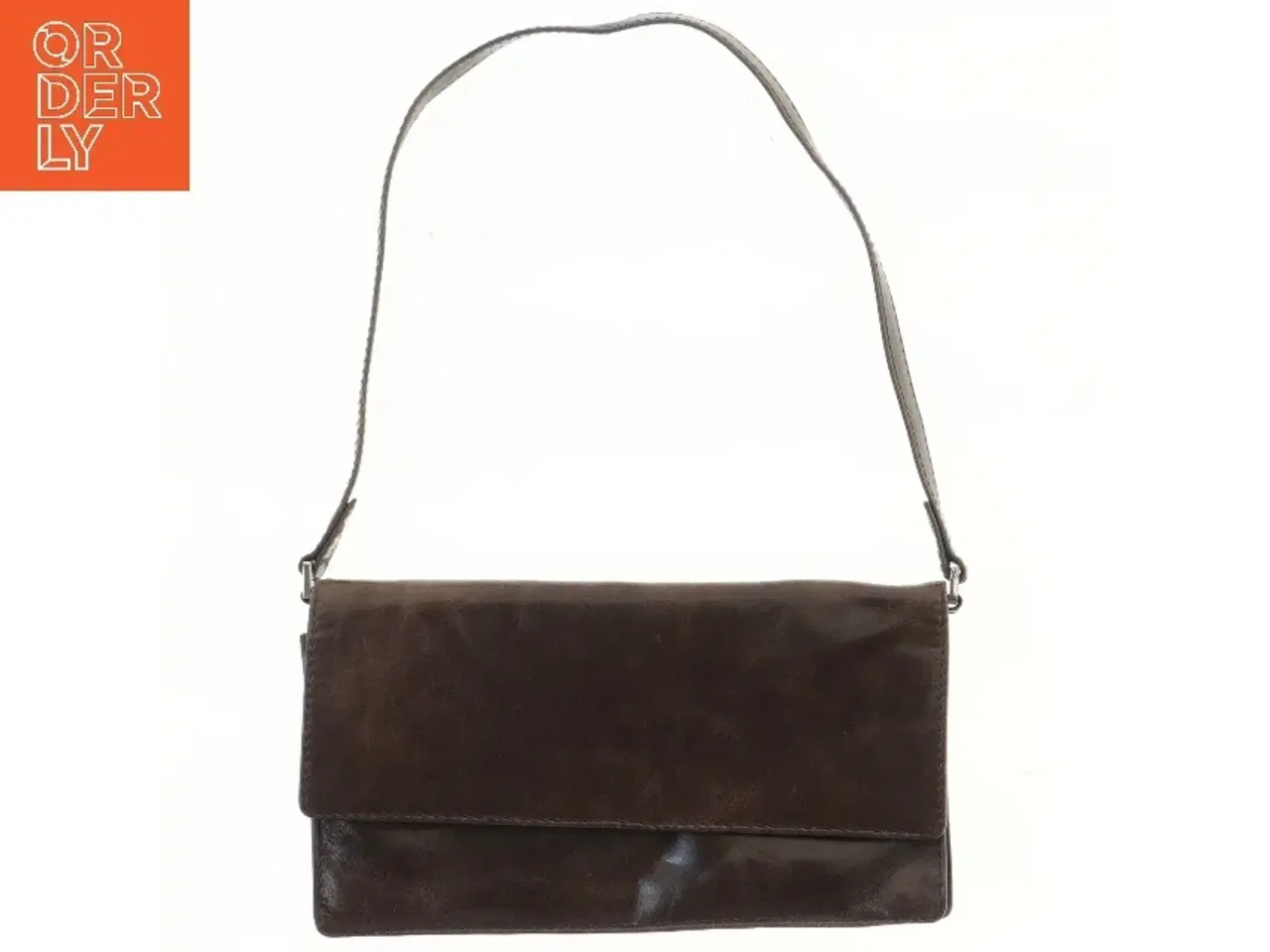 Billede 1 - Skuldertaske i læder fra Boxca (str. 25x14 cm)
