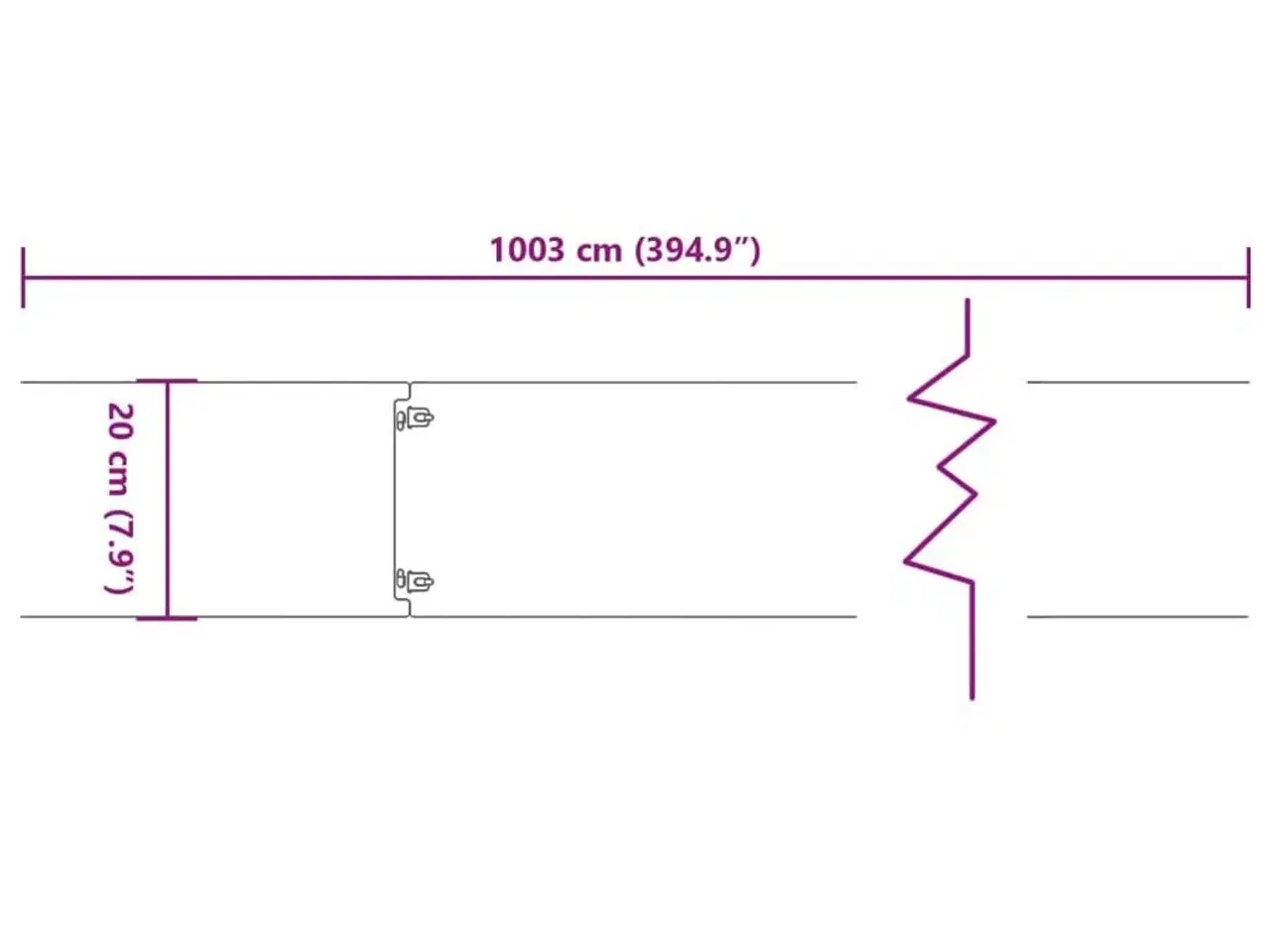 Billede 12 - Plænekanter 10 stk. 20x103 cm fleksibel cortenstål