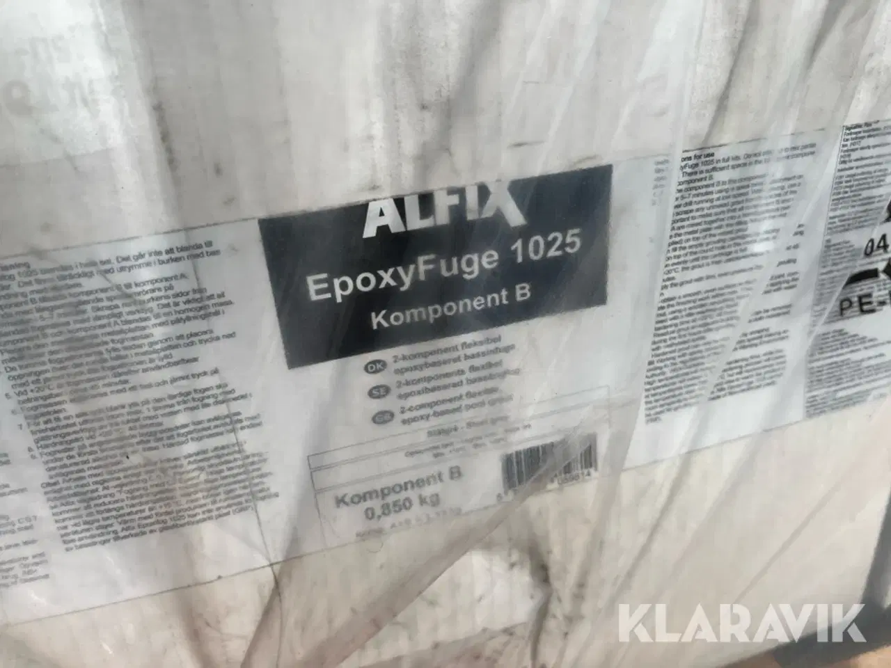Billede 3 - Epoxy Fuge Alfix 1025 komponent B 4 kasser