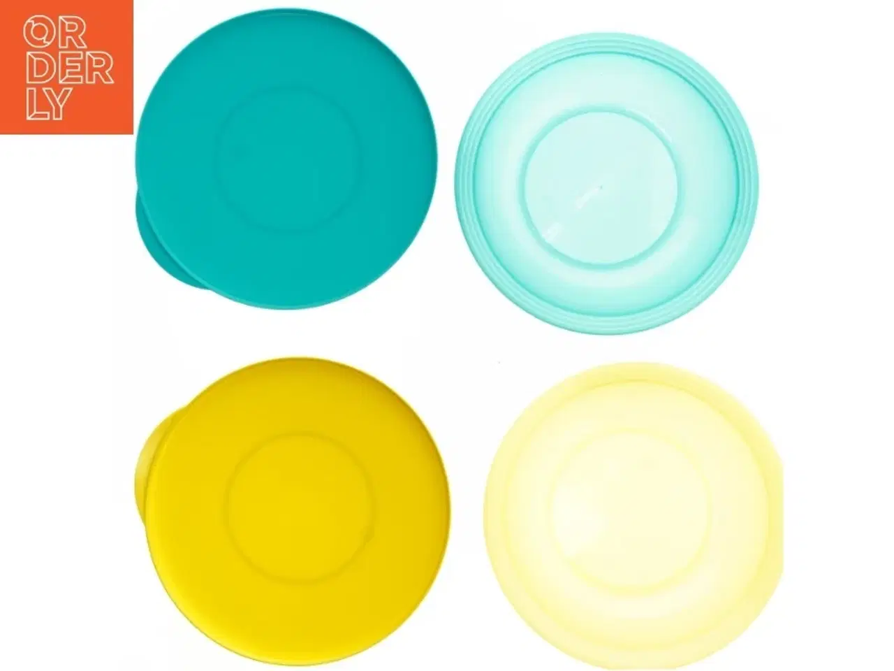 Billede 6 - Plastskåle med låg fra Tupperware (str. Ø 17x4 cm)