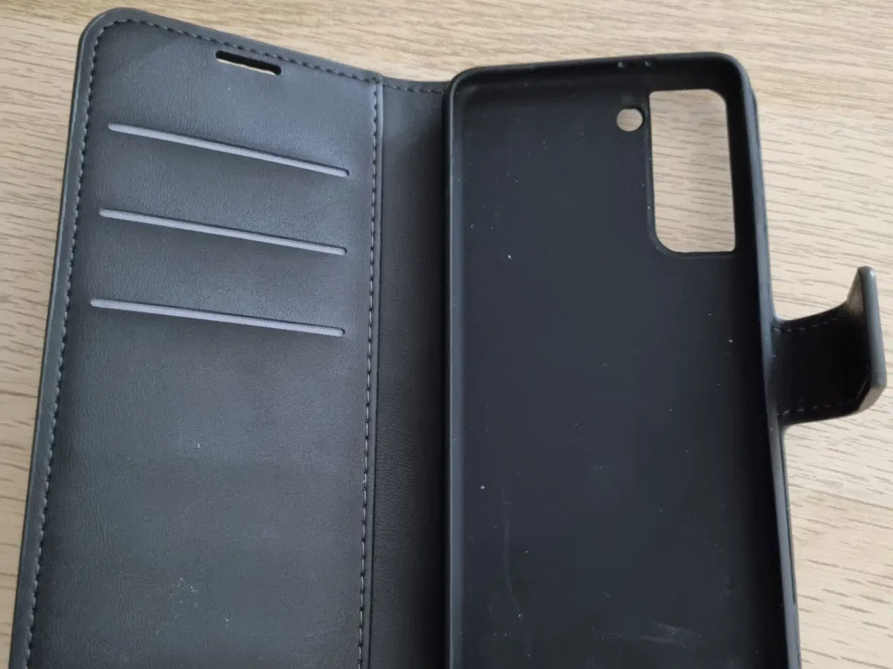 Billede 2 - Sort læder Cover til Samsung galaxy s21 