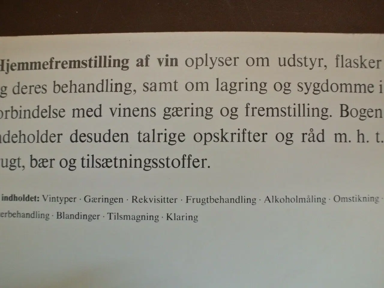 Billede 3 - hjemmefremstilling af vin, af kjeld erlandsen, emn
