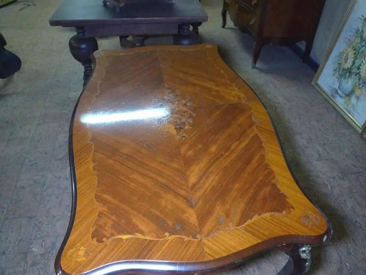 Billede 9 - 12 stk. møbler, sofa med ny stofrulle til ombetrækning