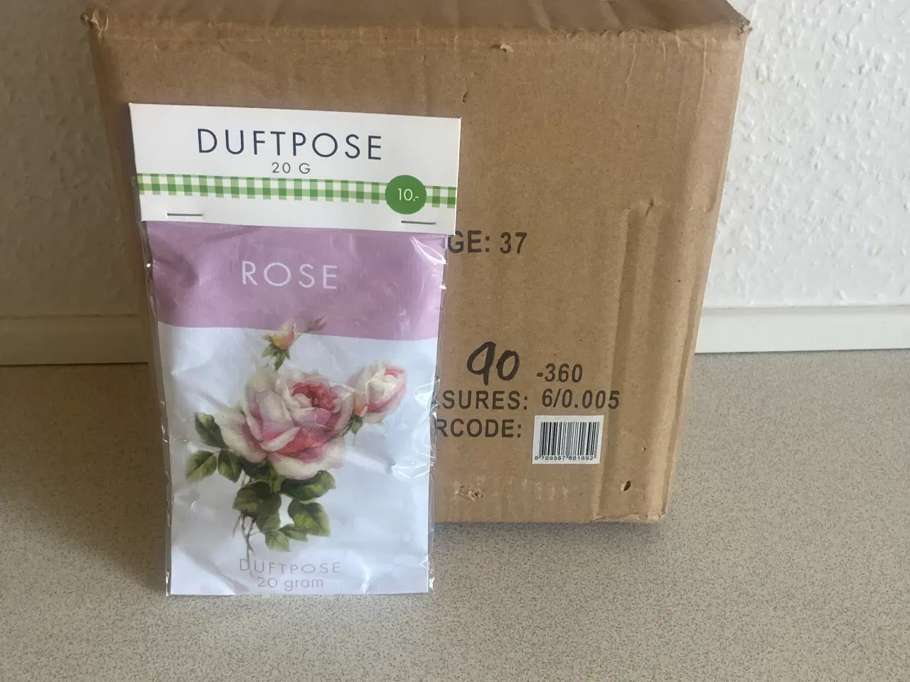 Billede 1 - 1 kasse m/20 store poser dufte poser (Rose)