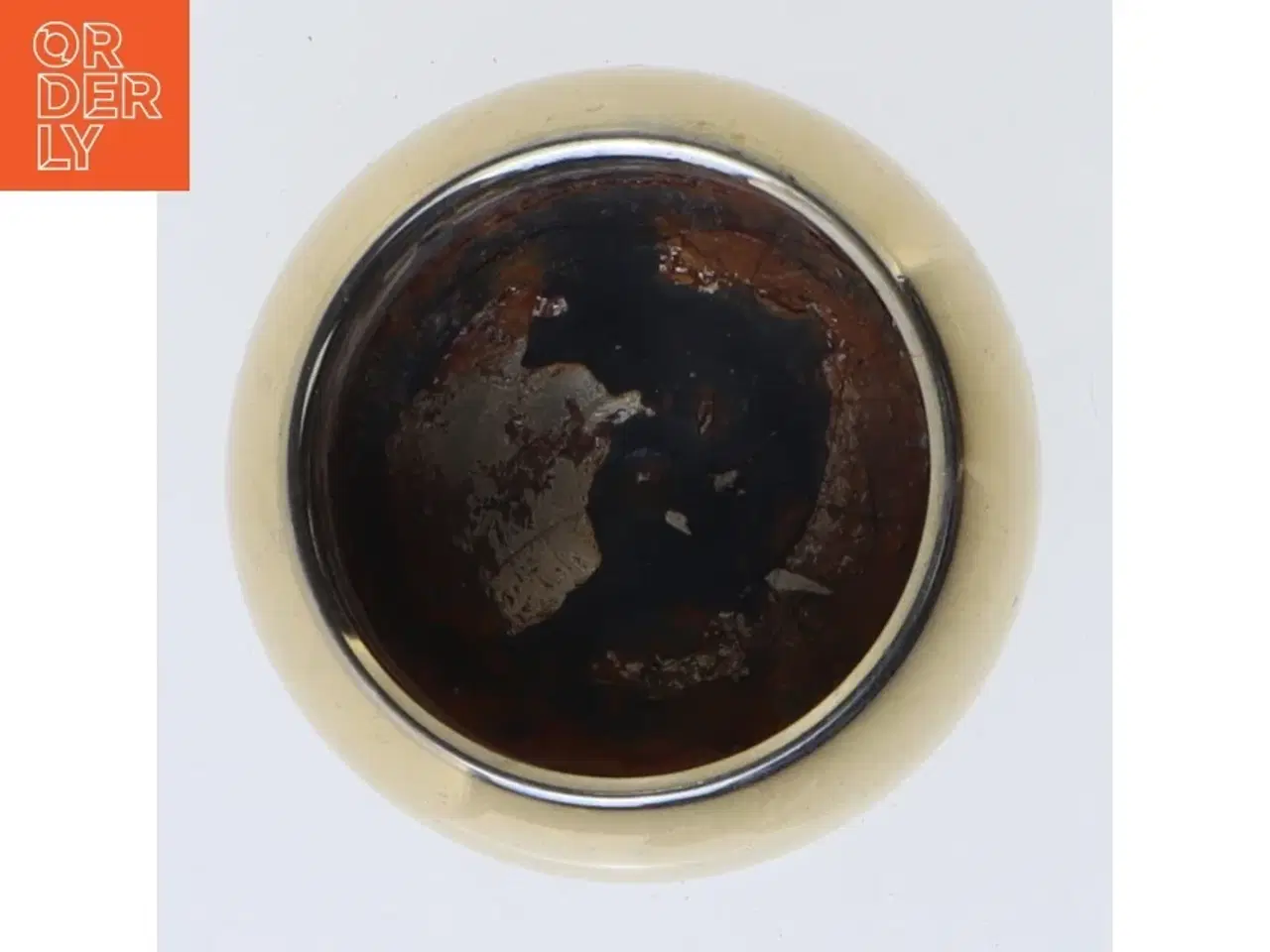 Billede 2 - Guldplateret lysestage fra Samuelsen Caray (str. Ø 5,5x2 cm)