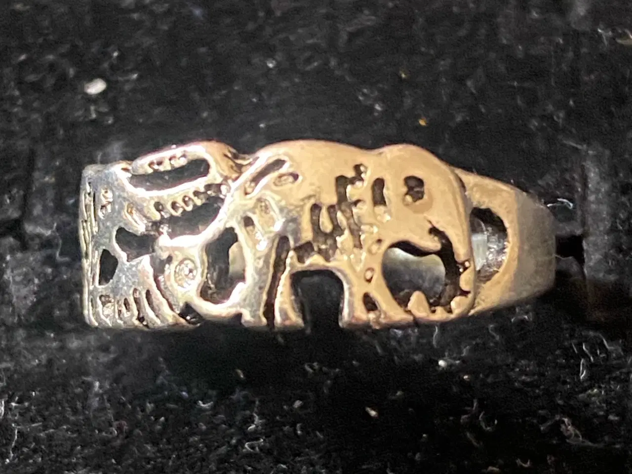 Billede 1 - * Sød fingerring med elefanter - i Tibetansk Sølv