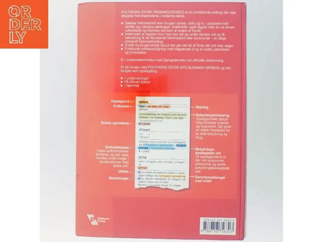 Billede 3 - Politikens store fremmedordbog af Hanne Steen (Bog)