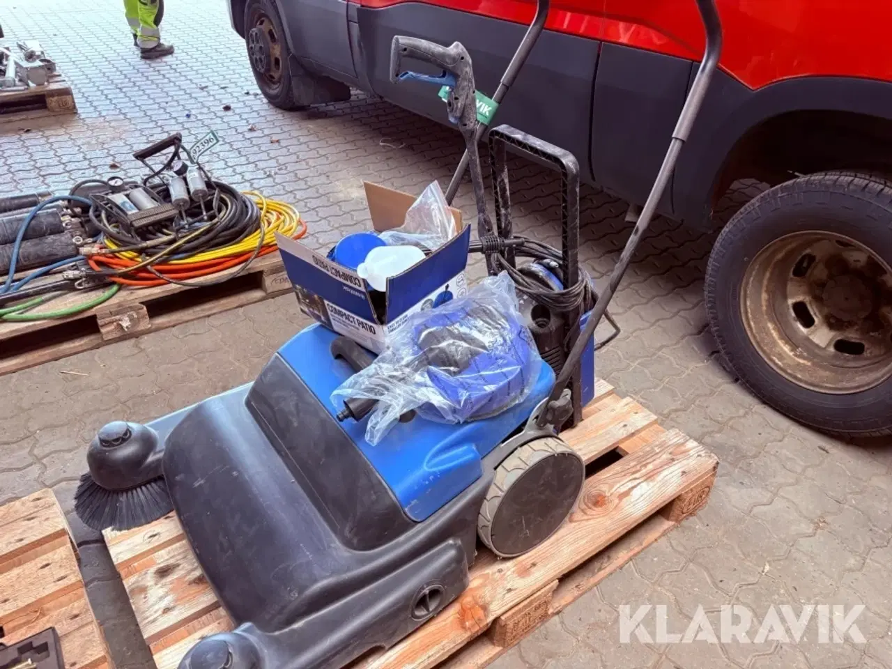 Billede 2 - Fejemaskine / højtryksrenser sæt