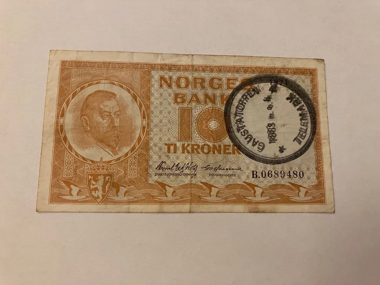 Billede 1 - 10 Kroner Norge 1971